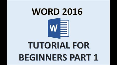 Word 2016 Tutorial For Beginners How To Use Microsoft Office 365
