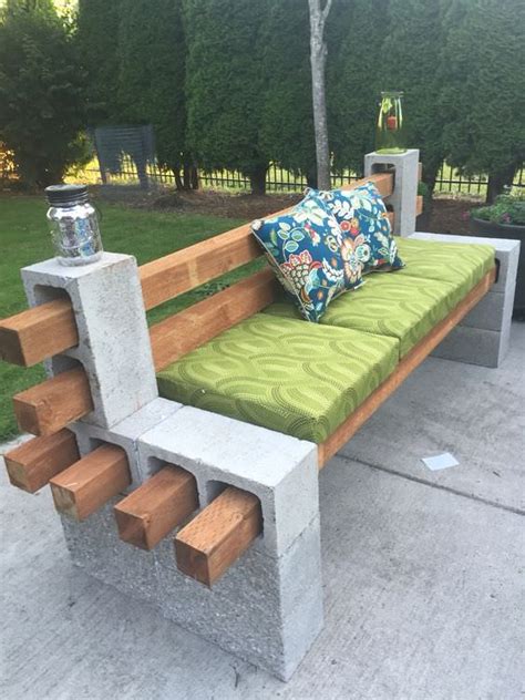 Create with cement blocks and wood - 10 stunning ideas to inspire you