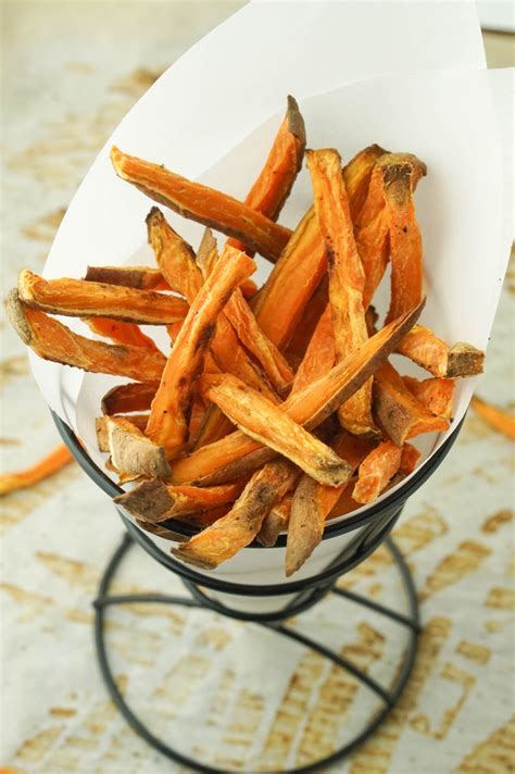 Place them on a sheet pan and toss with the olive oil. Crispy Baked Sweet Potato Fries