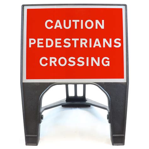 Buy Caution Pedestrians Crossing 600x450mm Road Sign Plastic