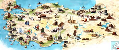 Mapa de italia, italia mapa. Mapa turístico de Turquía