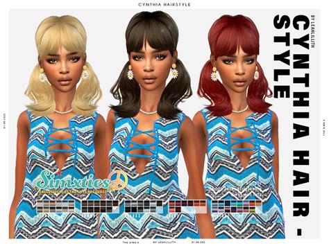 The Sims Resource Simxties Cynthia Hairstyle