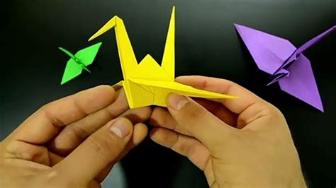 Origami Cranetsuru Tutorial In English Br Video Dailymotion