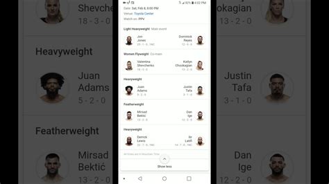 Saturday, may 15, 2021 location: UFC 247 Fight card - YouTube