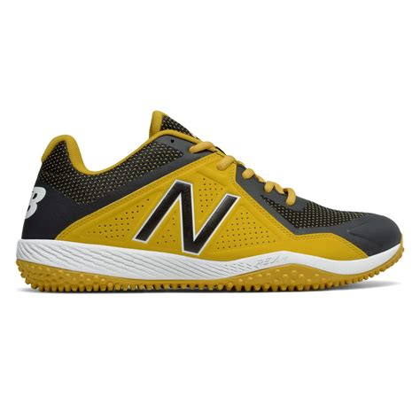 New Balance Low Cut 4040v4 Turf Baseball Cleat Mens Shoes Yellow With