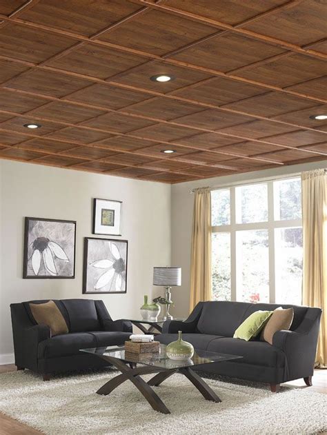 See more ideas about drop ceiling tiles, ceiling tiles, dropped ceiling. With its new WoodTrac ceiling, Sauder Woodworking puts a ...