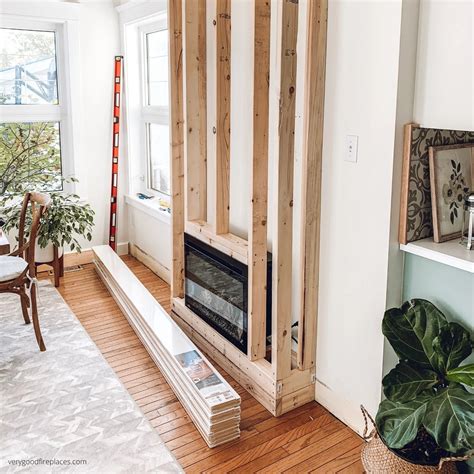 Electric Fireplace Frame How To Build And Install It Very Good