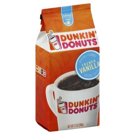 Dunkin Donuts French Vanilla Ground Coffee Grocery Heart