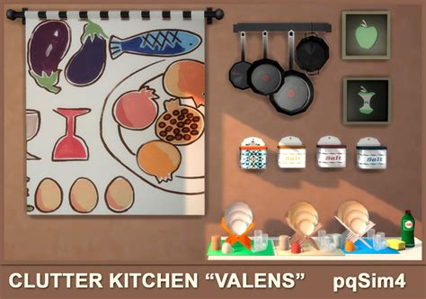 Clutter Kitchen Valens Sims 4 Custom Content