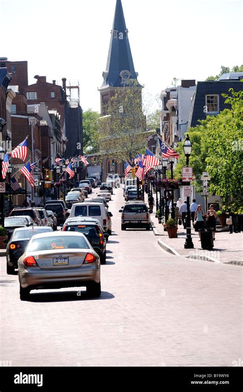 Downtown Historic Annapolis Maryland Stock Photo Alamy