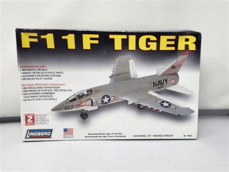 Lindberg F11f Tiger 148 Scale Aircraft Model 70504 New Sealed