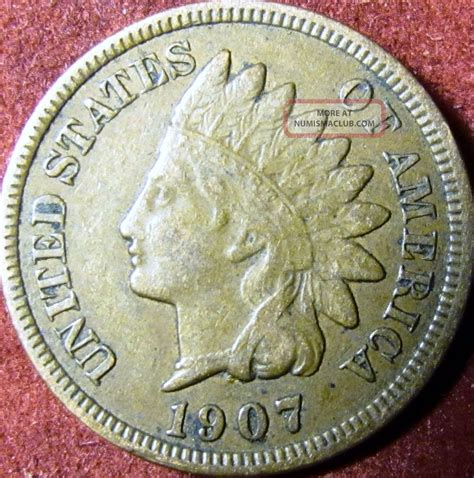1907 Indian Head Penny Full Liberty