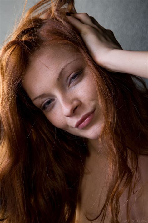 Women Indiana A Long Hair Model Face Implied Nude Metart Closeup Portrait Display