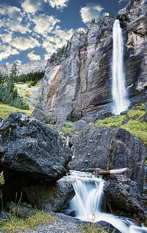 Bridal Veil Falls Telluride Colorado Beautiful Places Colorado