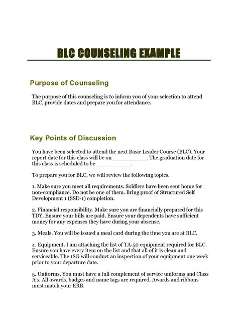 31 Free Army Counseling Forms (DA 4856 Fillable) ᐅ TemplateLab