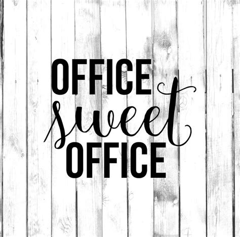 Office Sweet Office Decal Di Cut Decal Etsy