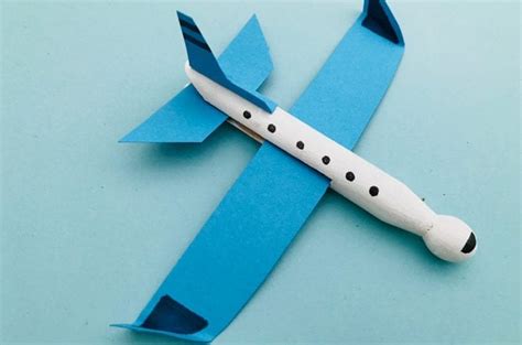 Dolly Peg Airplane Craft For Kids Kids Crafts