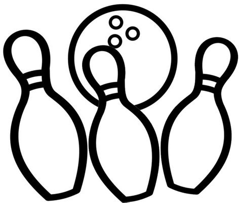 9 Simple Bowling Coloring Pages For Children Coloring