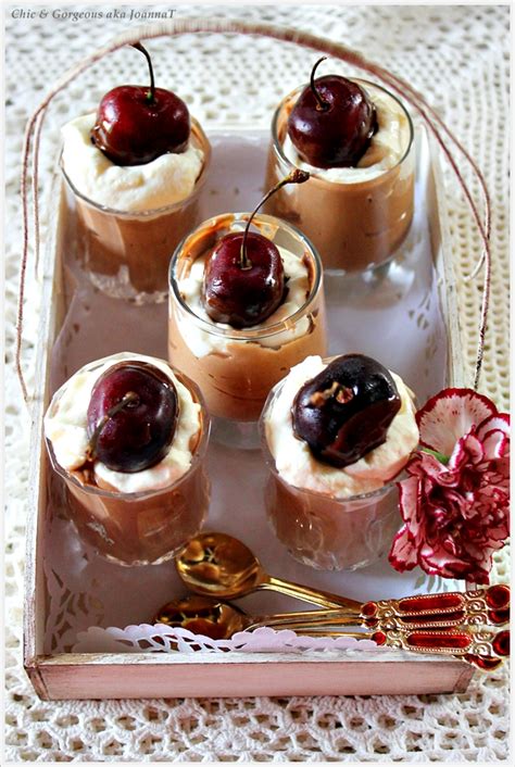 Scoop the chocolate mousse into a clear, glass bowl. Chic & Gorgeous Treats: Dessert Recipe: Dark Chocolate ...