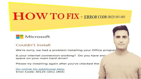 How To Fix Microsoft Office Error Code 30125 1011403 Office 2013