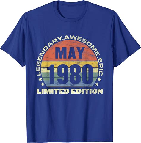 41 year old in 2021 1980 of legendary awesome epic vintage t shirt