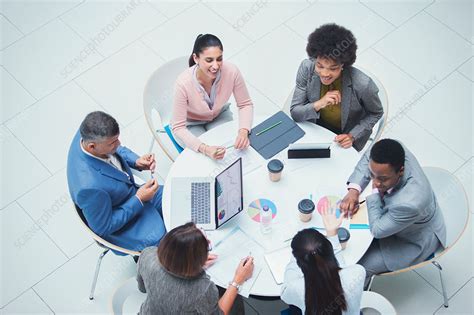 Business People Meeting At Round Table Stock Image F0238827