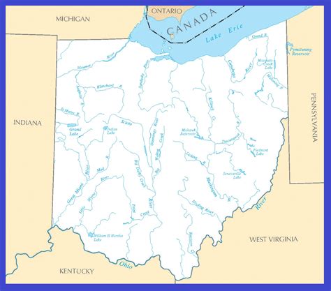Rivers In Ohio Map