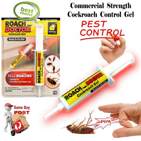 Doctor Roach Pest Control Cockroach Gel Bait Syringe Tip Indoor Outdoo