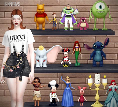 Decorative Disney 15 Items Jennisims Sims 4 Sims 4 Mods Clothes