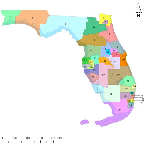 Map Of Florida Congressional Districts Willa Julianne