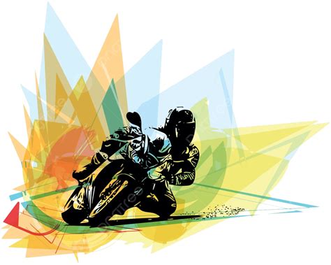 Extreme Motocross Racer By Motorcycle Speed Motor Drawing Vector Speed