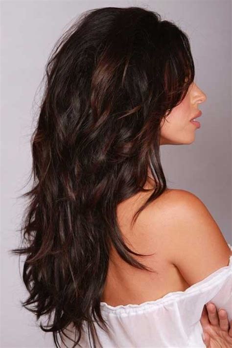 Long brown hair with layers. 25 Wavy Hairstyles for Long Hair | Hairstyles & Haircuts ...