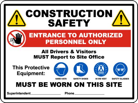 Construction Site Safety Sign Save 10 Instantly