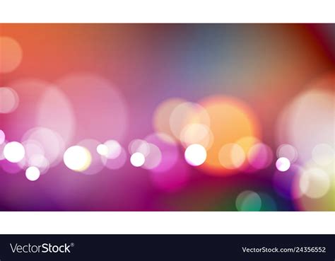 Abstract Bokeh Light On Colors Background Vector Image