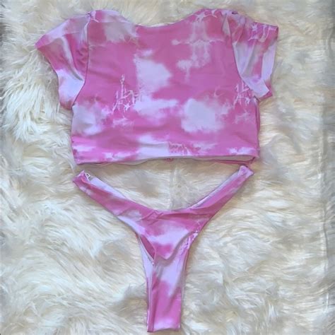 Fashion Nana Swim Super Cute Pink Tiedye Bikini Set Poshmark