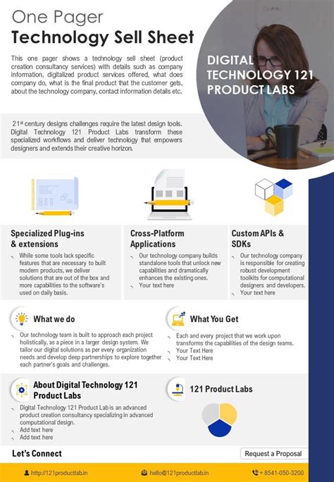 One Pager Technology Sell Sheet Presentation Report I Vrogue Co