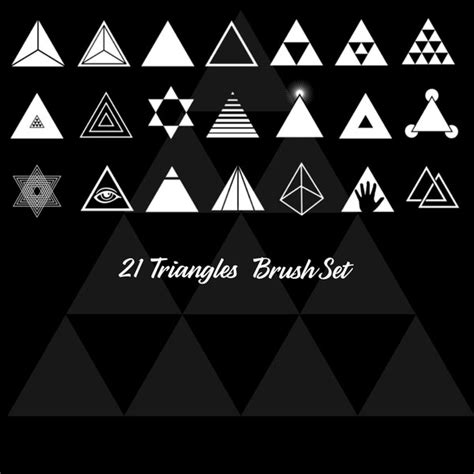 Free Triangle Photoshop Brushes Download