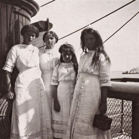 Rare Photo Of Tatiana Olga Anastasia And Maria 1913 Photo Source