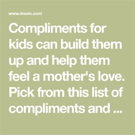 10 Compliments Your Kids Need To Hear With Images