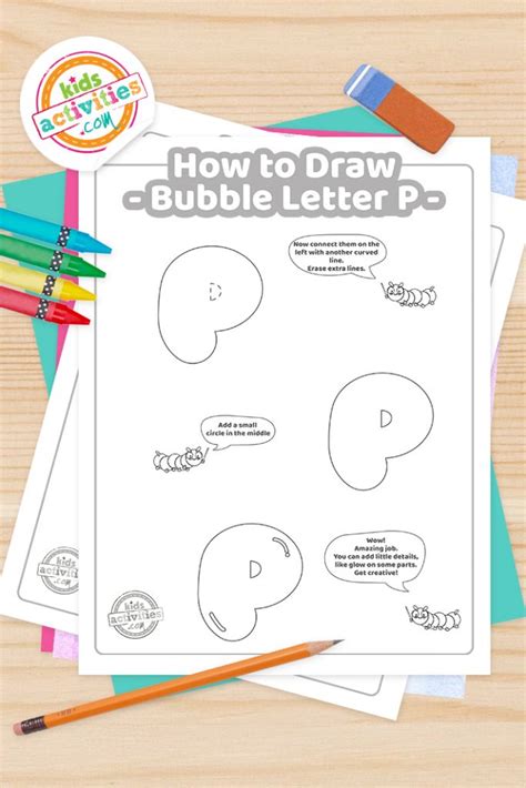 How To Draw The Letter P In Bubble Graffiti Kids Activities Blog
