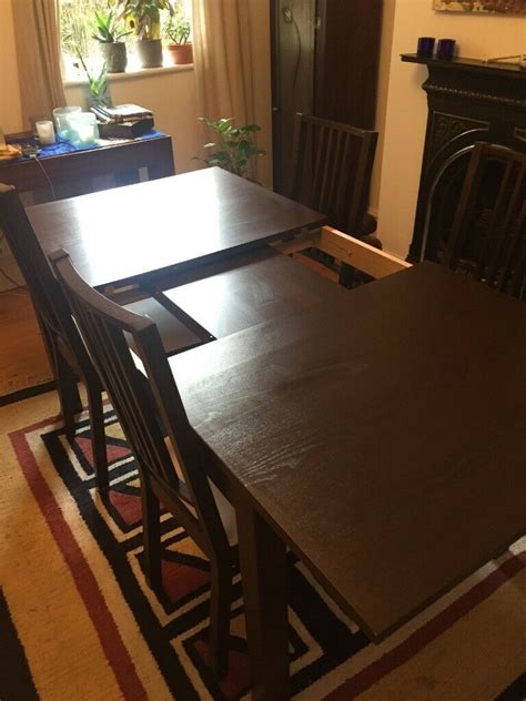 Rated 5 out of 5 stars. IKEA extendable dining table with 2 extra leaves, seats 4 ...