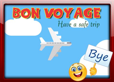 A Happy Bon Voyage Trip Ecard Free Bon Voyage Ecards Greeting Cards
