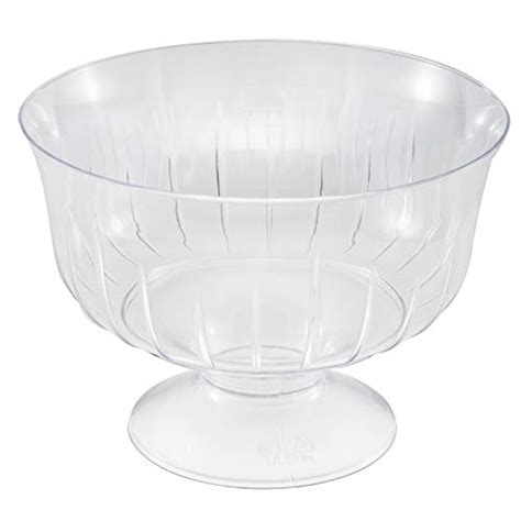 Clear Disposable Plastic Ice Cream Dessert Bowlsdishes On Pedestal 30