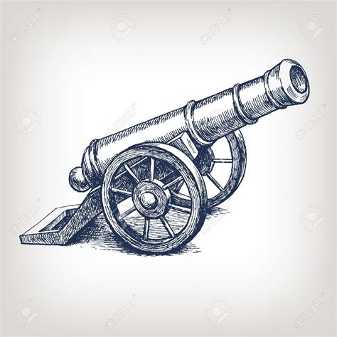 image result for vector cannons cannon vintage tattoo engraving illustration