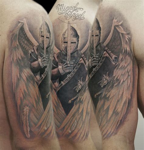 Custom Guardian Angel Tattoo Angel Tattoo Men Guardian Angel Tattoo