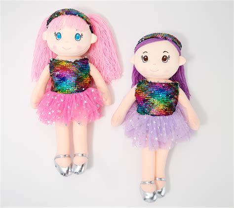 Lollipop Kids Set Of 2 20 Soft Bodied Rag Dolls —