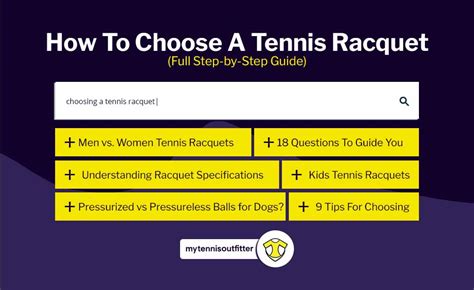 How To Choose Tennis Racquet Like A Pro Full And Easy Guide