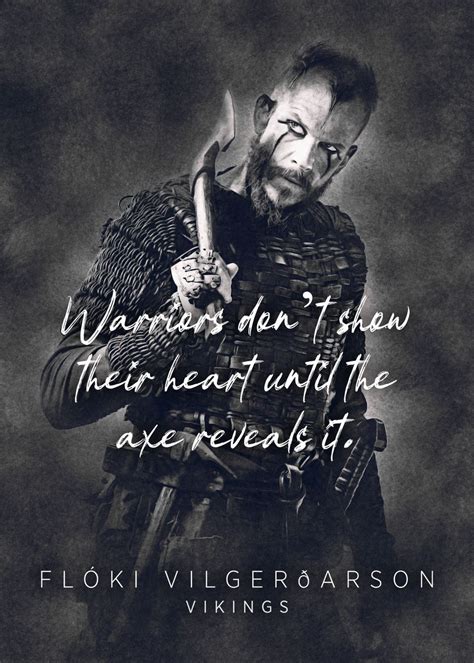 Vikings Floki Quote Poster Picture Metal Print Paint By Quoteey