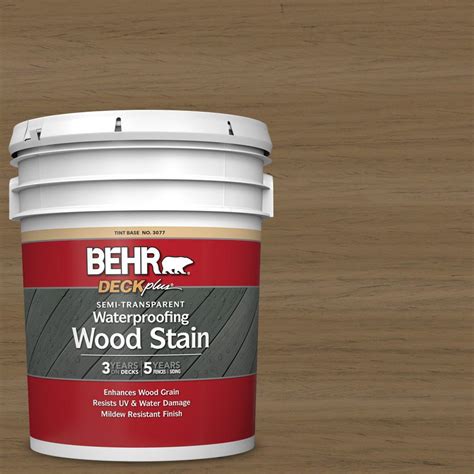 Check spelling or type a new query. BEHR DECKplus 5 gal. #ST-147 Castle Gray Semi-Transparent ...
