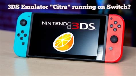 3ds Emulator Citra Running On Switch Youtube